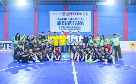 Radit FC dan Cewek The Boom Segel Gelar Juara Ranks Sport Nusantara Futsal League 2026 Regional Kalbar