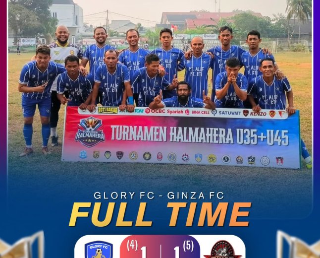 Ginza FC Tundukkan Glory FC Lewat Drama Adu Penalti di Turnamen Halmahera Pontianak